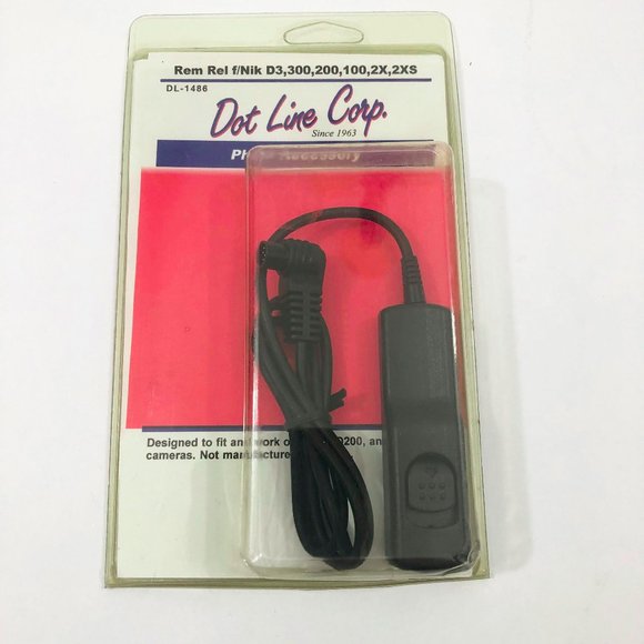 NWT Dot Line Shutter Release Remote Cord For Nikon D3 300 200 100 2X 2XS +++ - Picture 2 of 2